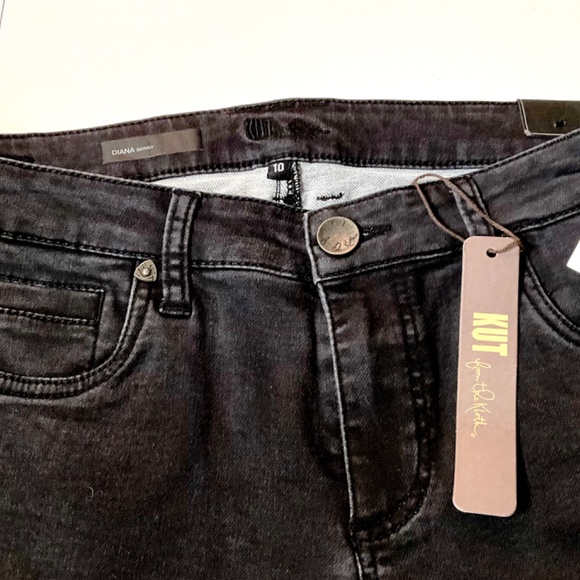 Kut from the Kloth - DIANA Woman’s Black Skinny Stretch Jeans - NWT - Size 10 - Picture 16 of 16